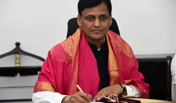 Shri Nityanand Rai Taking Charge As The Minister Of State For Home Affairs In New Delhi On June 01 2019